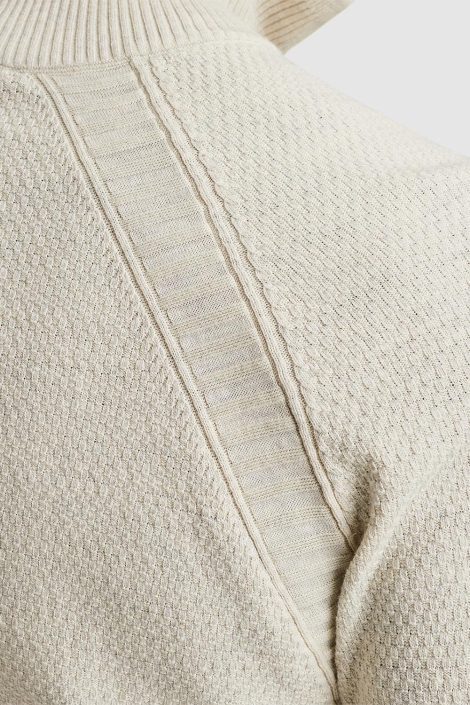 Cast Iron half zip collar cotton heather pla